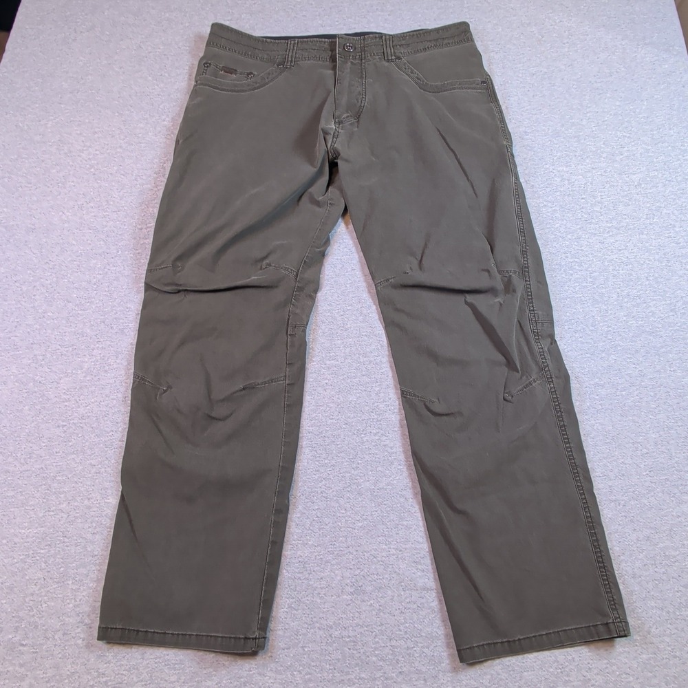 Kuhl Revolvr Pants Mens 36x30 Olive Gray Hiking Outdoor Stretch Style 5232
